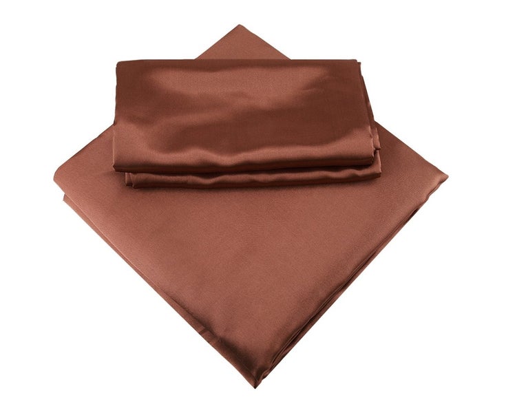 3 Pcs / Set Modern Style Artificial Silk Bedding Set Pillowcase Fitted Sheet Carousel 5