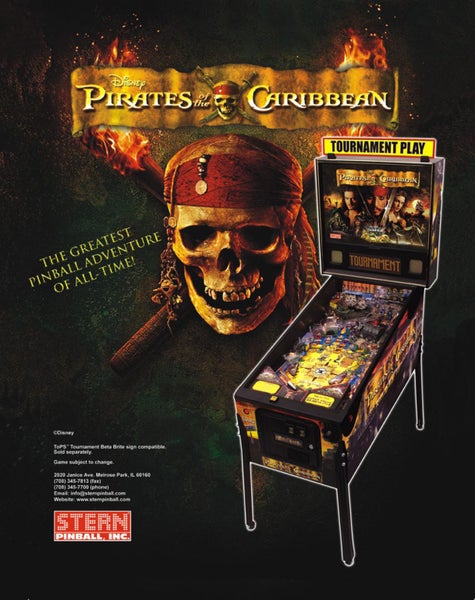 Pirates of the Caribbean (Stern, 2006) Flyer Carousel 1
