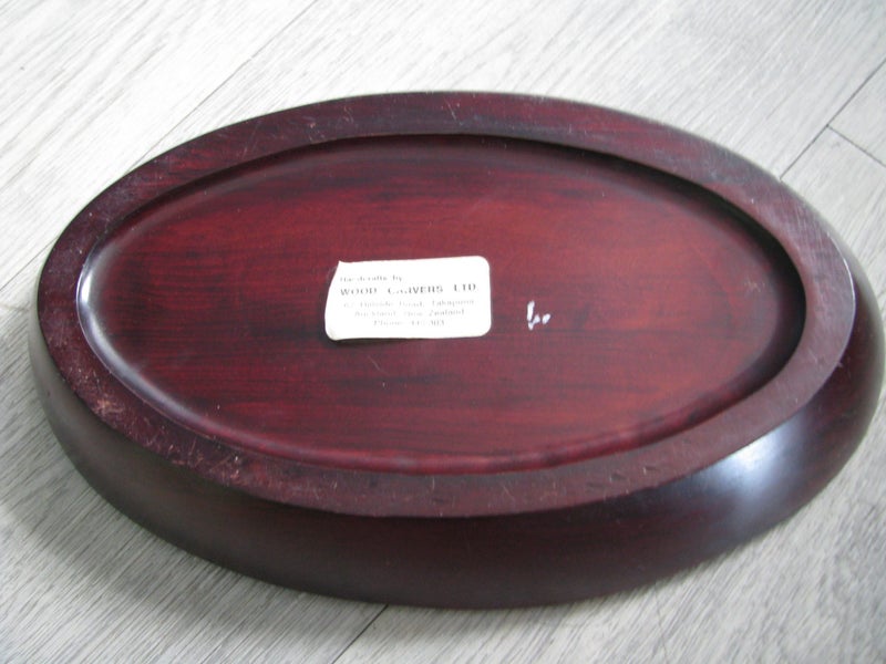 Older Maori Style Carved Wooden Bowl By Wood Carvers Ltd , Auckland Carousel 10