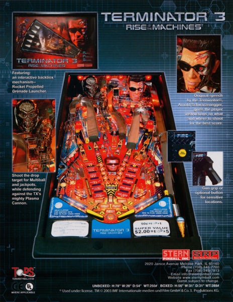 Terminator 3 - Rise of the Machines (Stern, 2003) Flyer Carousel 2