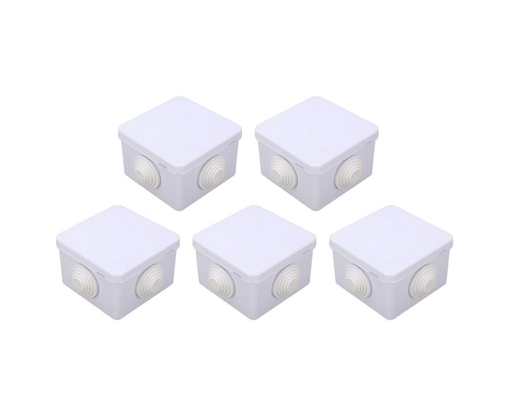 5Pcs Plastic Waterproof Cable Box with Rubber Plug IP55 Waterproof Plug Junct Carousel 1