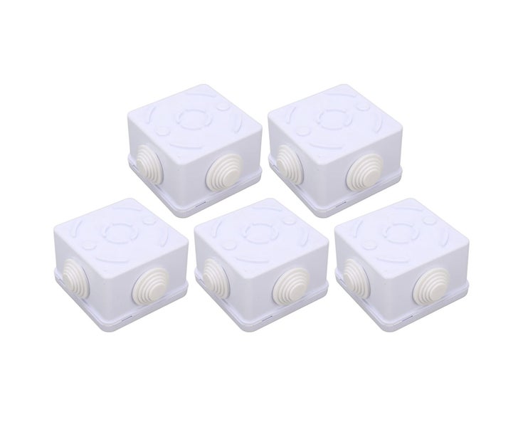 5Pcs Plastic Waterproof Cable Box with Rubber Plug IP55 Waterproof Plug Junct Carousel 2