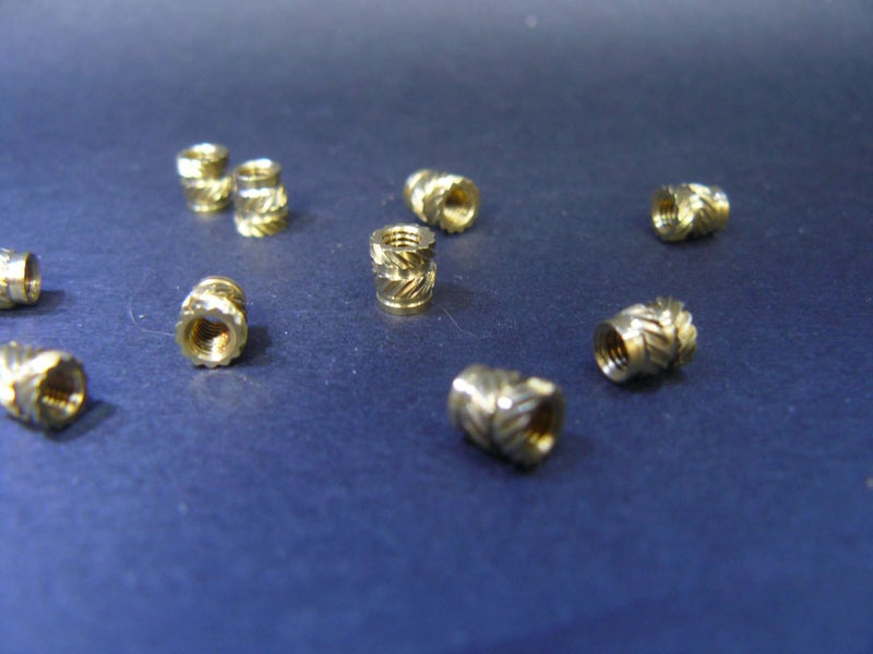 M3 (3mm) Thread Insert Nut Extra Grip Centering Heat Set 10 Inserts / Pack Carousel 2