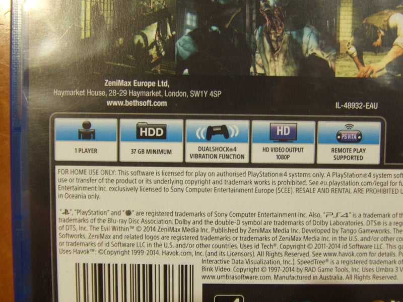 The Evil Within - PS4 Game - LIKE NEW Carousel 5