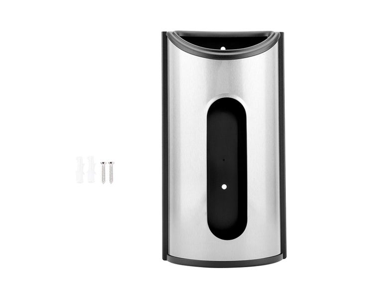 Stainless Steel Kitchen Plastic Bag Storage Dispenser Holder Organizer Carousel 1