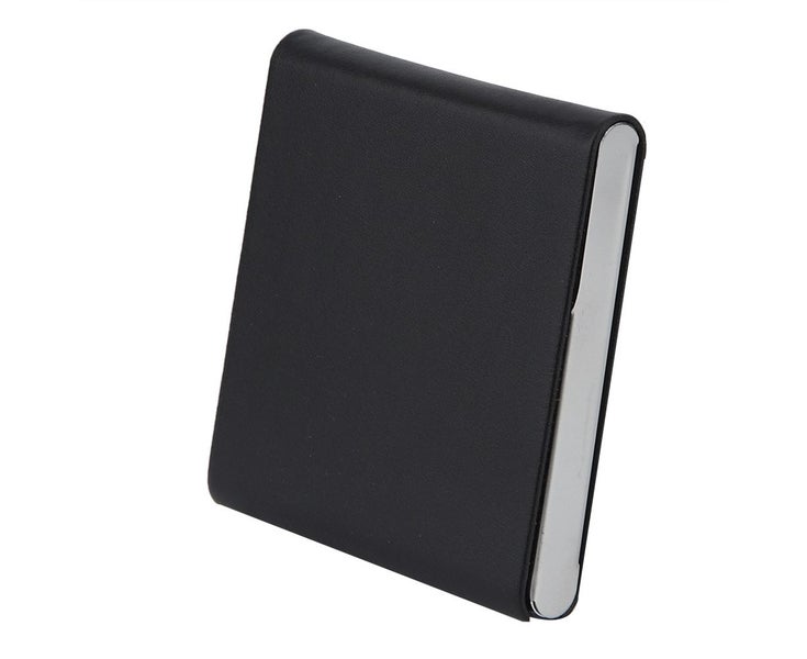 Hold 10 Cigarettes PU Leather Nice Gift Smoker Cigar Case (Black)
