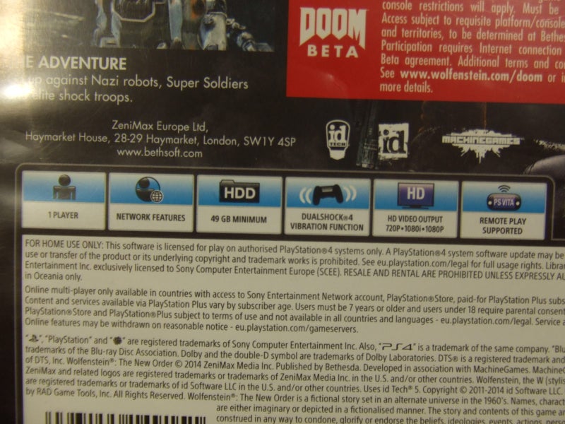 Wolfenstein The New Order - PS4 Game - LIKE NEW Carousel 5