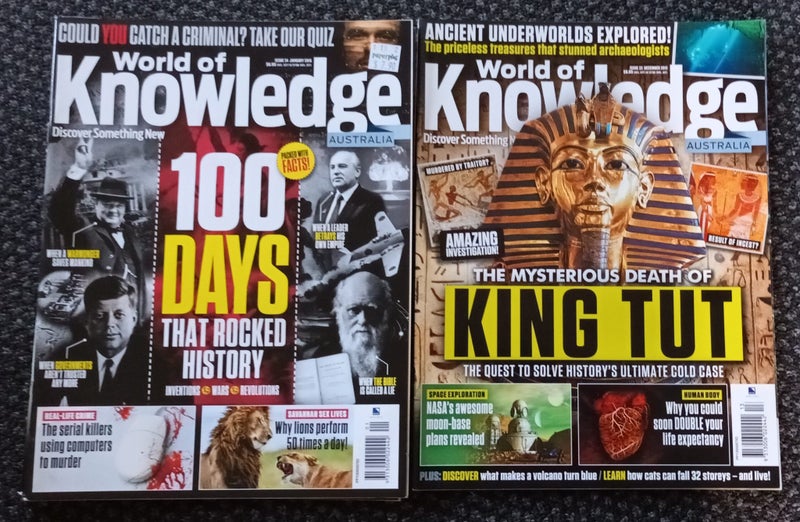World of Knowledge Magazines x3 Carousel 1