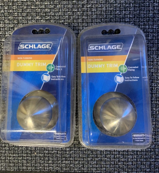 Schlage Regent Denver Stainless Steel Non-Turning Dummy Trim (x2) | Brand New Carousel 1