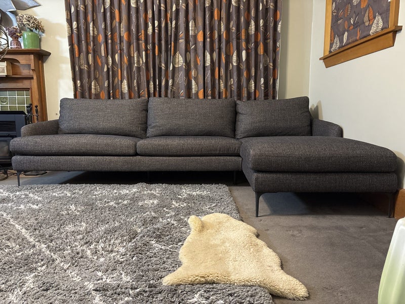 Cannes 3 Seater Right Hand Chaise Suite By Synargy Furniture Carousel 1