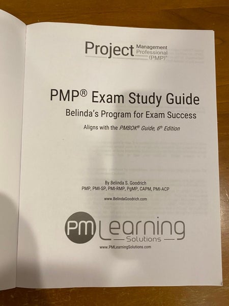 PMP Exam Study Guide textbook Carousel 2