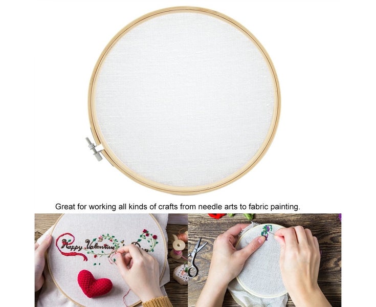Bamboo Embroidery Frame Ring Loop for Cross Stitch Sewing DIY Art Craft(23cm) Carousel 5