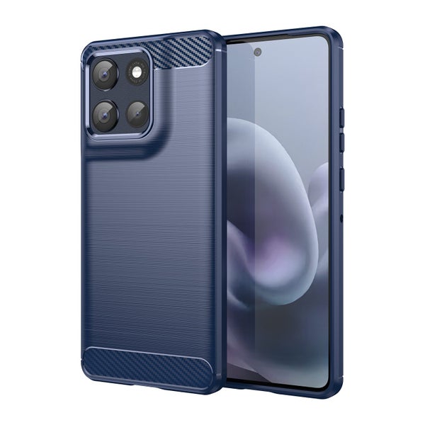 Motorola Moto G86 5G Carbon Fibre Brushed Case [Navy] Carousel 1