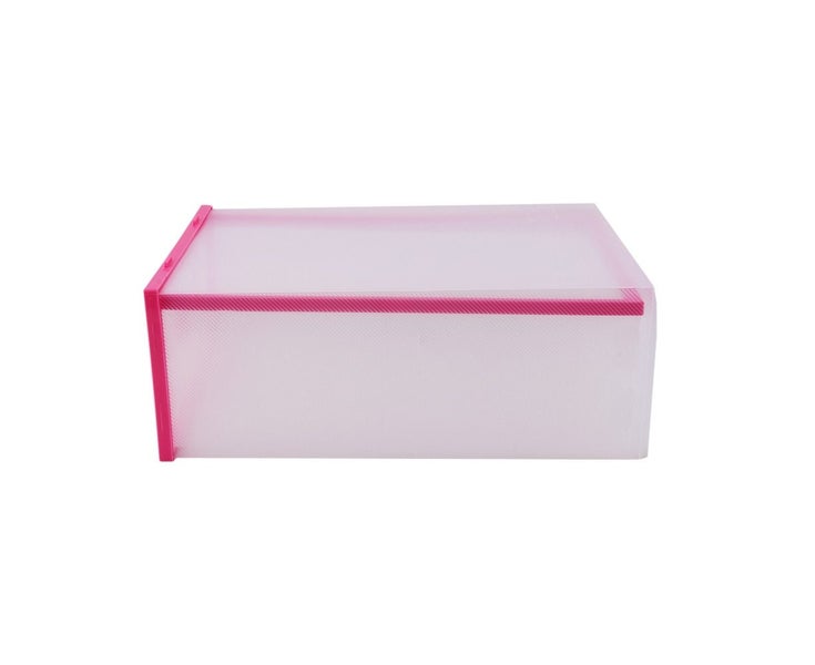 Stackable Simple Style Clear Plastic Shoe Box Home Storage Boxes Office Organ Carousel 5