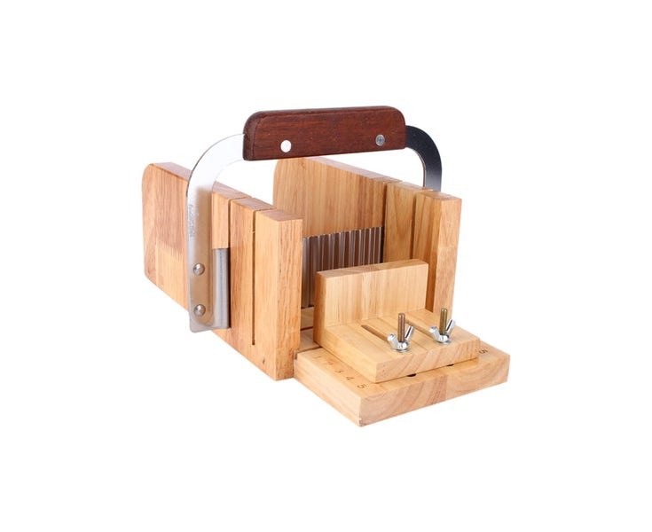 DIY Handmade Soap Tool Set Wooden Soap Loaf Mold Cutter Knife Soap Making Sup Carousel 1