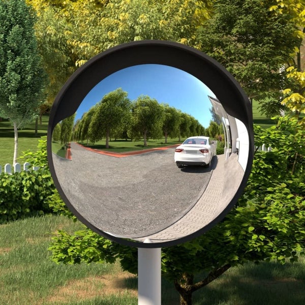 Outdoor Convex Traffic Mirror Black o45 Cm Polycarbonate Optbik Carousel 1