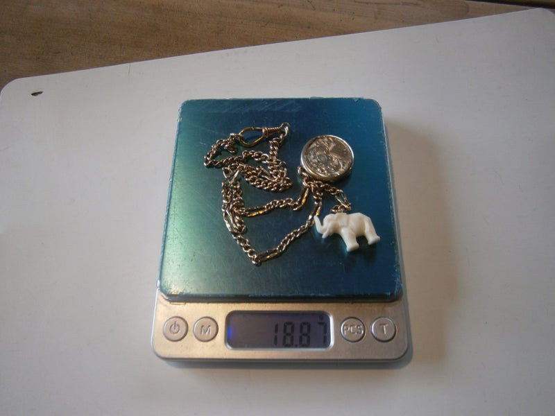 ANTQ. 9ct ROSE R.GOLD CHAIN with ORNATE LOCKET & FOB (19gms) Carousel 8