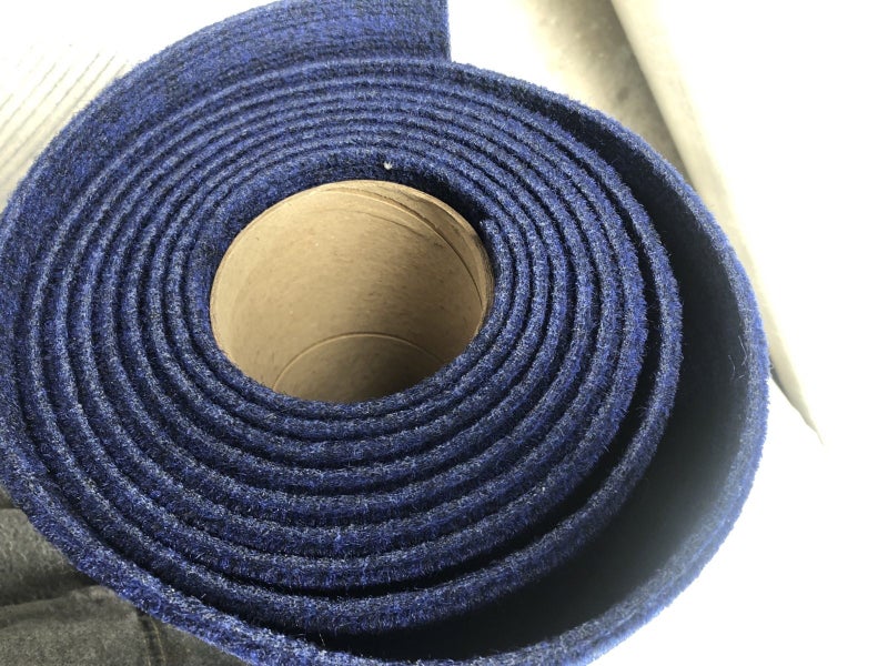 Royal Blue garage carpet - Belgotex brand 10.9 metre roll Carousel 5