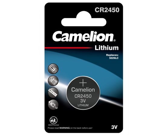 CR2450 Battery Ultra lithium Camelion 3 Volt Max Power Carousel 6