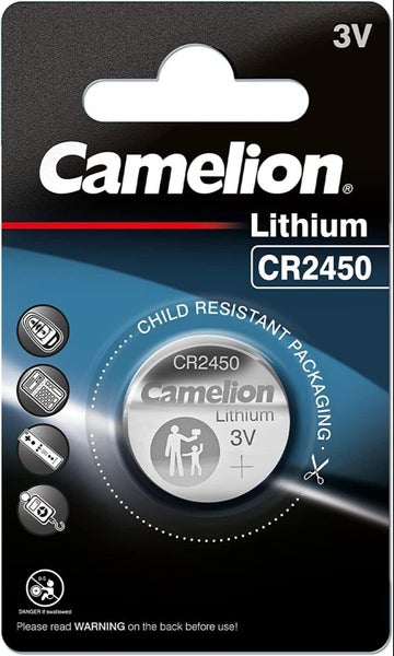 CR2450 Battery Ultra lithium Camelion 3 Volt Max Power Carousel 1