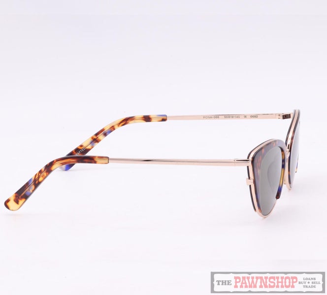 Oscar Wylee Mona in Indigo Tortoise Cat Eye Sunglasses RRP $199! Carousel 2