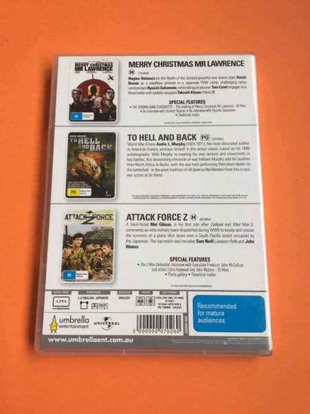 Merry Christmas Mr Lawrence / To Hell And Back / Attack Force Z Carousel 2