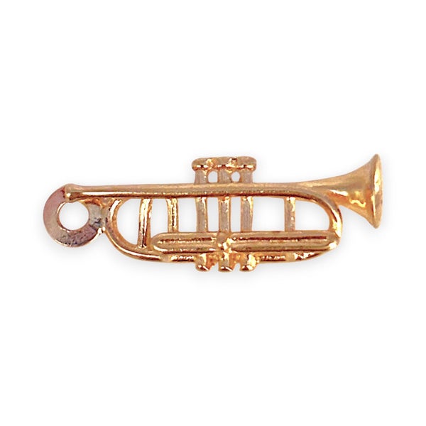 GOLD DEAL | 8kt Gold Golden Trumpet Pendant / Charm Carousel 2