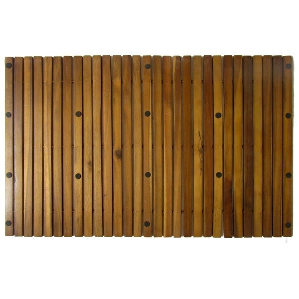 2 pcs Acacia Bath Mat 80 x 50 cm Carousel 4