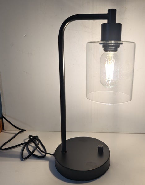 NEW Industrial Table Lamp with 2 USB Charging Ports Stepless Dimmable black Carousel 11