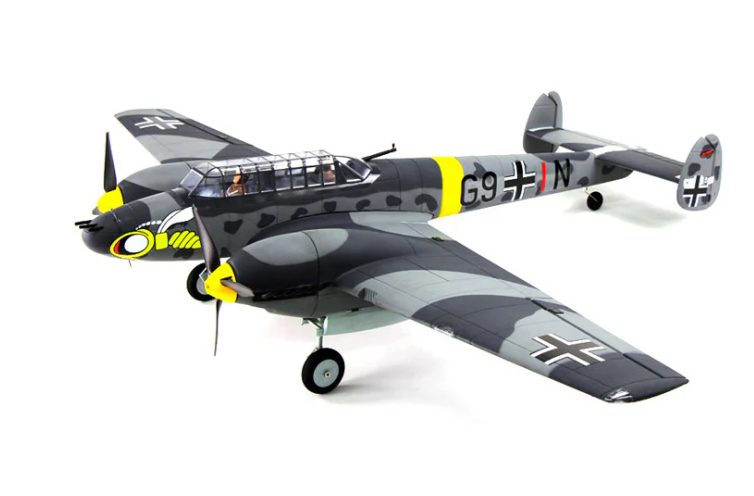 Dynam Messerschmitt BF-110 V3 4S Twin-Engine RC Warbird Plane 1500mm w/ Flaps... Carousel 1