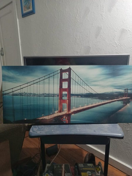 Air brushed canvas print golden gate bridge Carousel 1