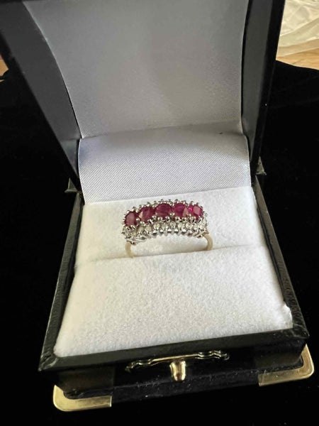 Ruby and Diamond Set Gold Ring - Condition Very Good Replacement Value $3929.00 Carousel 1