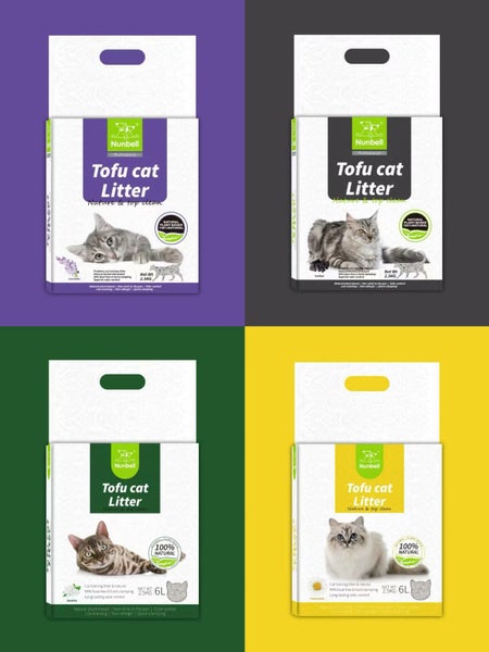 6L*8 bags(20kg)Tofu cat litter by Nunbell 48L Free Shipping within Auckland Carousel 1