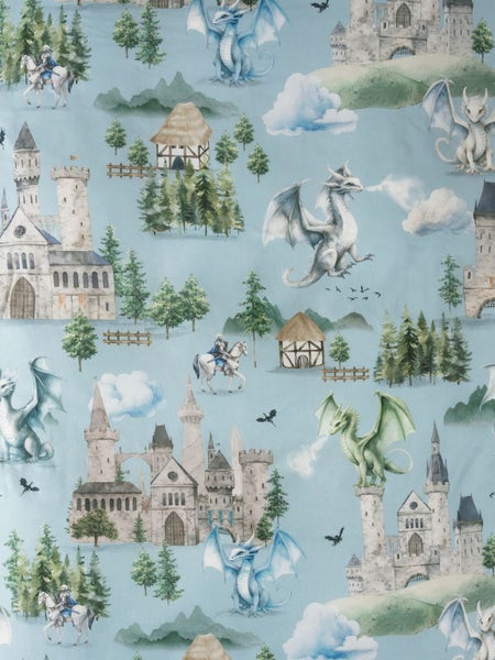 Single - Dragon Dreams Duvet Cover Set by Squiggles Carousel 4