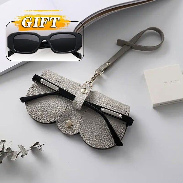 Sunglasses suit Vintage Leather Glasses Case Portable Soft Leather PR Carousel 1