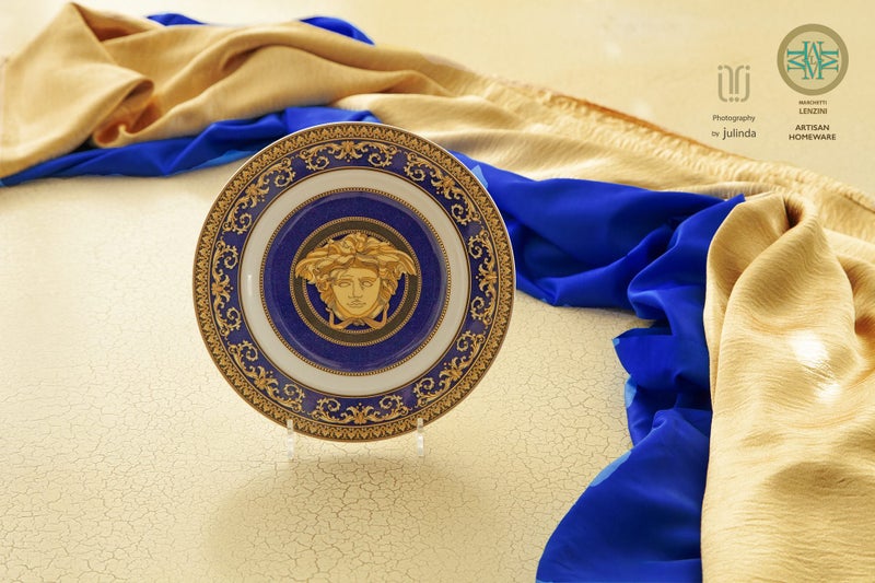 Versace Medusa Blue Small Plate Carousel 1