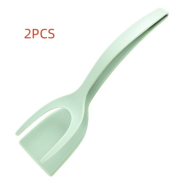 2 In 1 Nylon Grip Flip Tongs Egg Spatula Tongs Steak Spatula Tongs Carousel 1