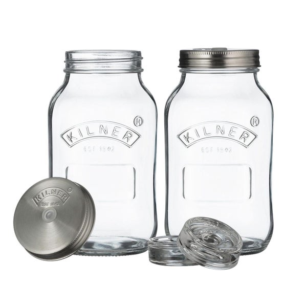 Kilner Fermentation Jar Set, 2 Piece - 1L Carousel 1