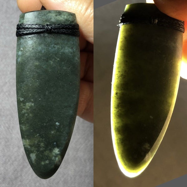 2 DAY AUCTION!: 6.5cm Greenstone Whale Tooth Pendant, $1 Reserve Carousel 1