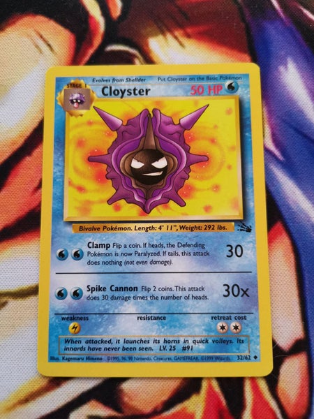 Cloyster - Fossil Set WOTC - 32/62 Carousel 1
