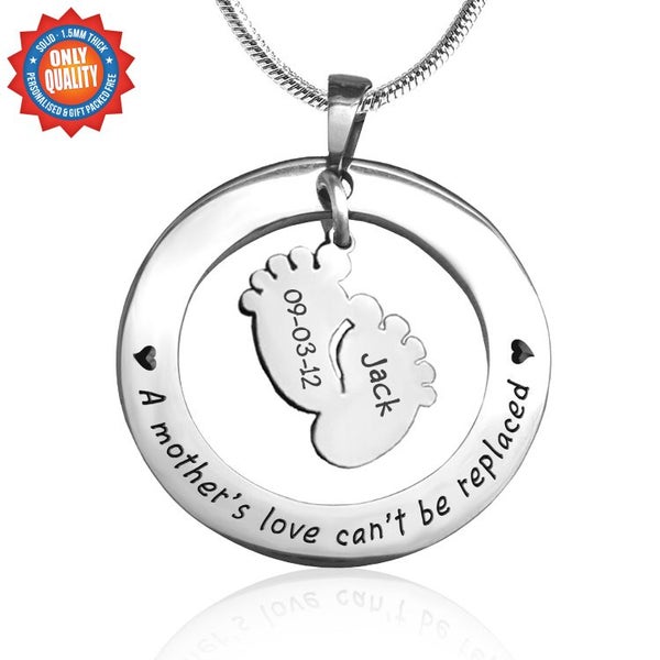 Cant Be Replaced Engraved Necklace - Your choice of engraving!64210071137793110