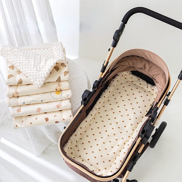 Cartoon Baby Stroller Seat Cushion Soft Cotton Baby Seat Mat Mattress Carousel 1