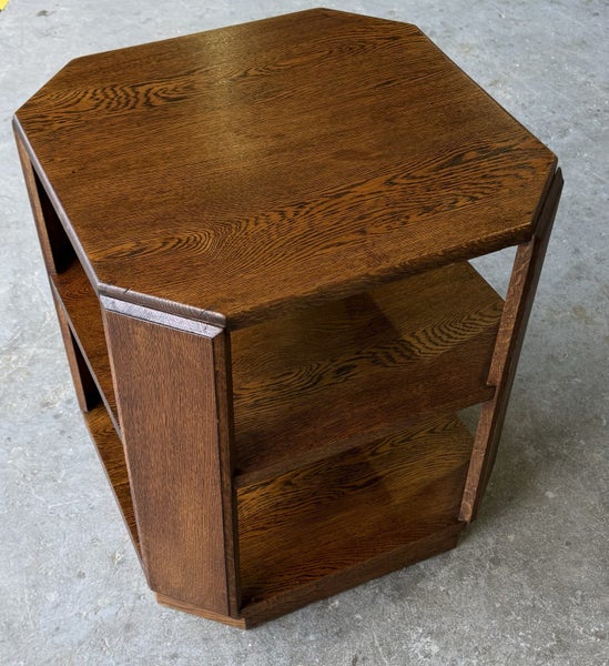Restored vintage Deco solid oak Octagonal unit Carousel 1