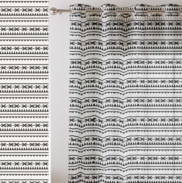 Vargottam Sheer Printed Curtains for Windows - Set of 2 Panels Carousel 1
