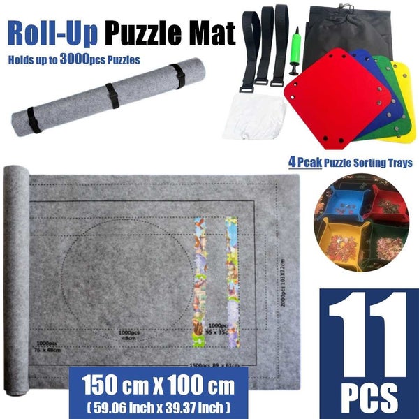 Jigsaw Puzzle Table Mat Roll Up Mat Puzzle Game Board *Over Stocked* Carousel 1