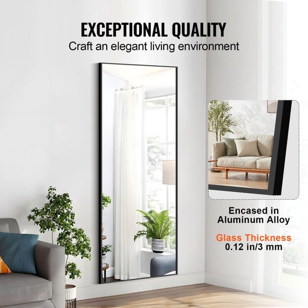 Full Length Mirror 1800X785 Mm Extra Large Standing Hanging Or Leaning Rectan...63819044753922113