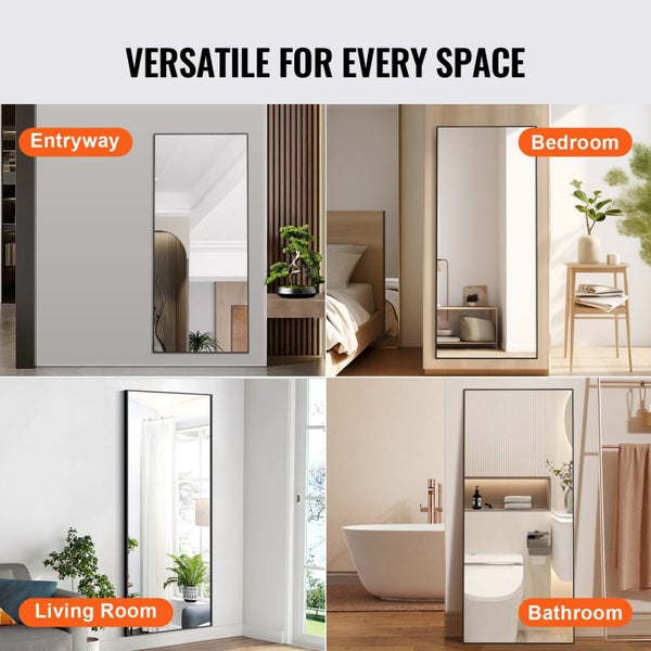 Full Length Mirror 1800X785 Mm Extra Large Standing Hanging Or Leaning Rectan...63819044753922114