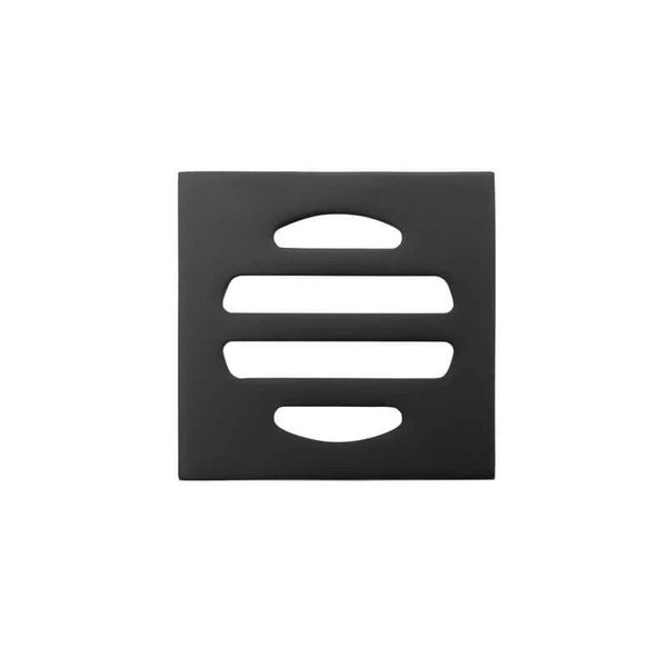 Meir Square Floor Grate Shower Drain | Matte Black Carousel 1