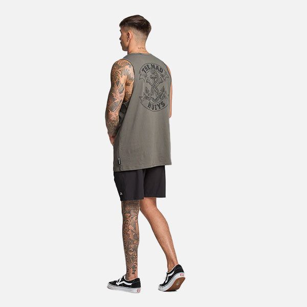 The Mad Hueys Anchor Bones Tank - Charcoal Carousel 4