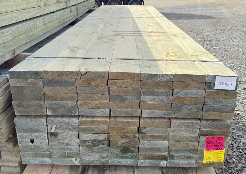 PINE DECKING / FRAMING, 140 x 35mm, MERCH GRADE, H4 TREATED - 382.2m - TBT2069 Carousel 1